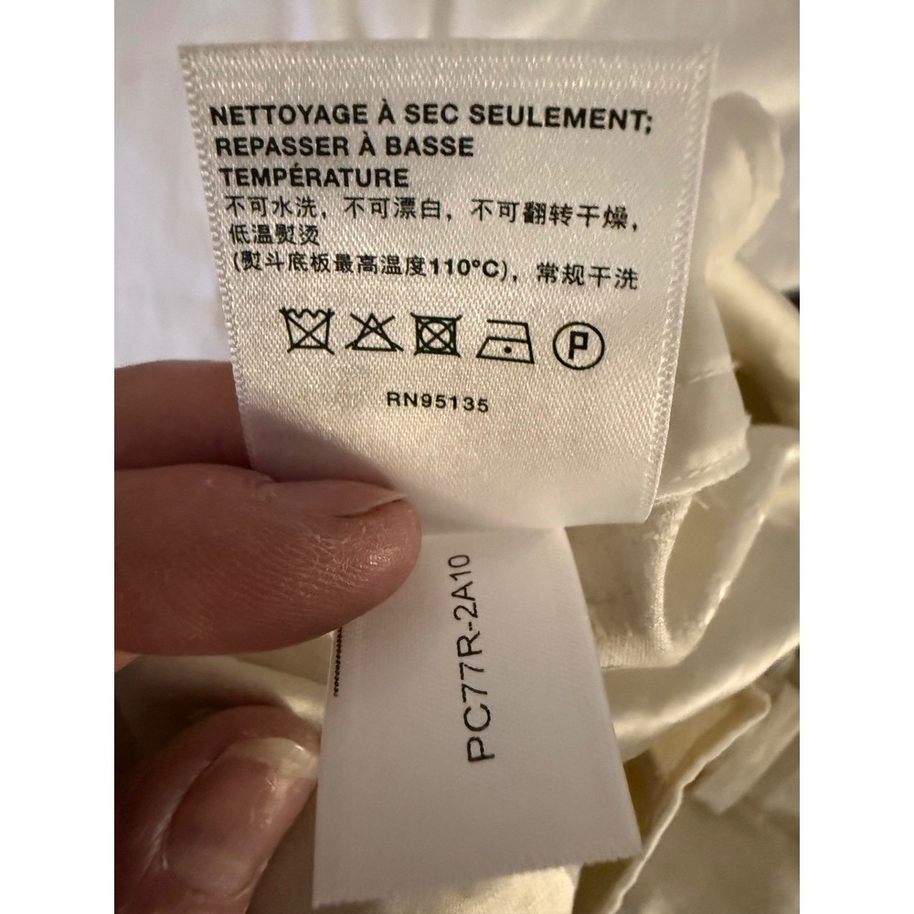 Lafayette 148 New York Gates Floral Jacquard Linen Blend Pants Pebble Size 8 NEW - Picture 10 of 14